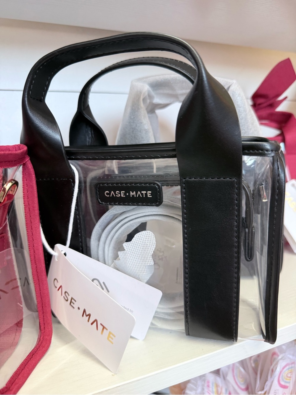 Case-Mate stadium approved bag with strap- Black